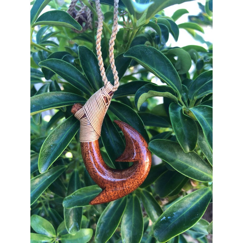 Koa Wood Large Hawaiian Fish Hook