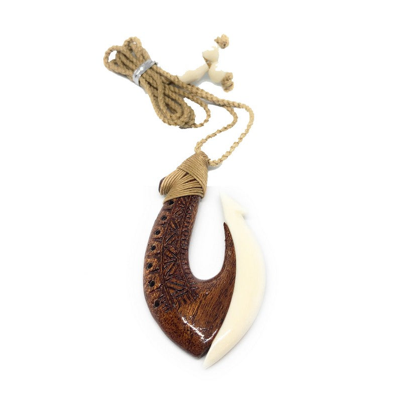 Hawaiian Bone Hook Necklace