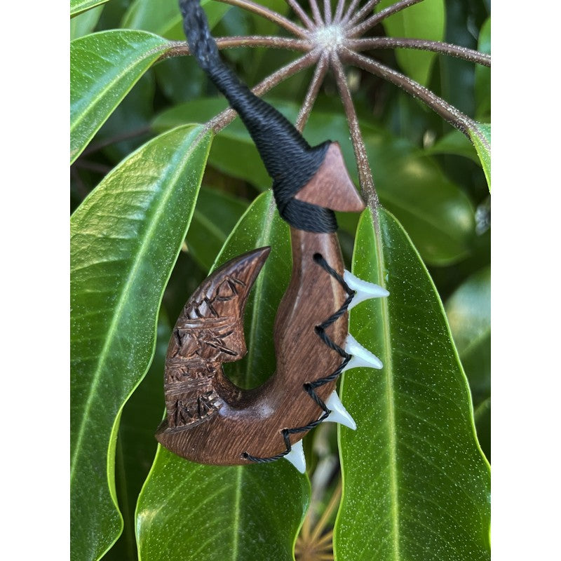 Hawaiian Fish Hook Necklace with Engravings