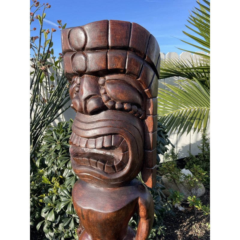 Redwood Tiki Pole Cook Island / Maori by Bosko 72 x 8 Inches - Free  shipping cont'l US