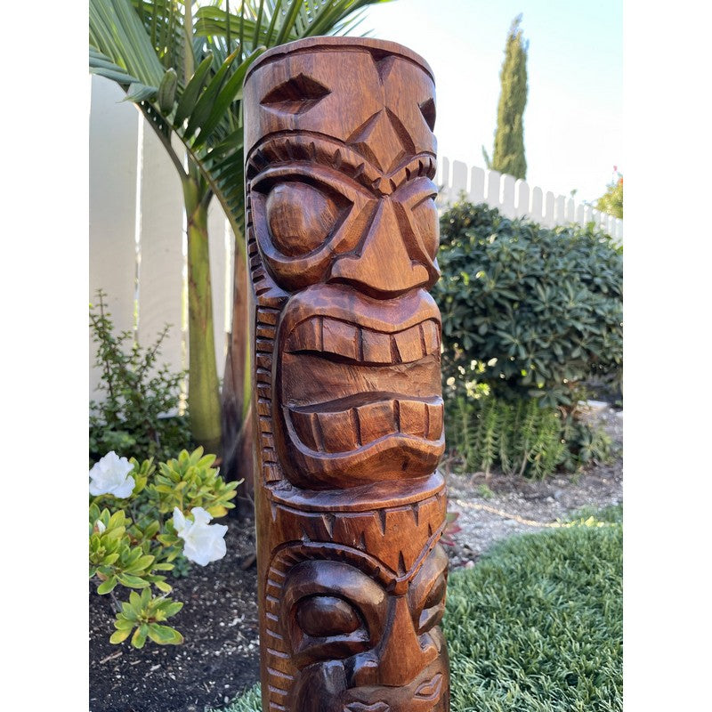 Warrior and Strength Tiki Totem | Hawaiian Décor 20