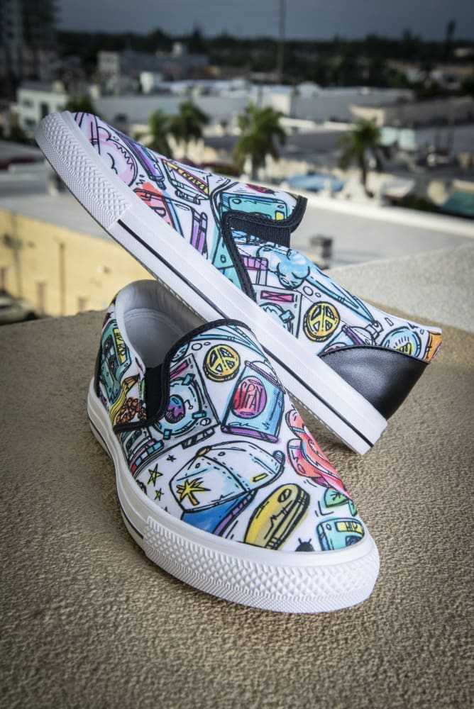 printed canvas shoes for ladies