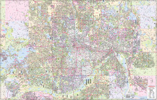 Map Of The Twin Cities Twin Cities Maps – Hedberg Maps