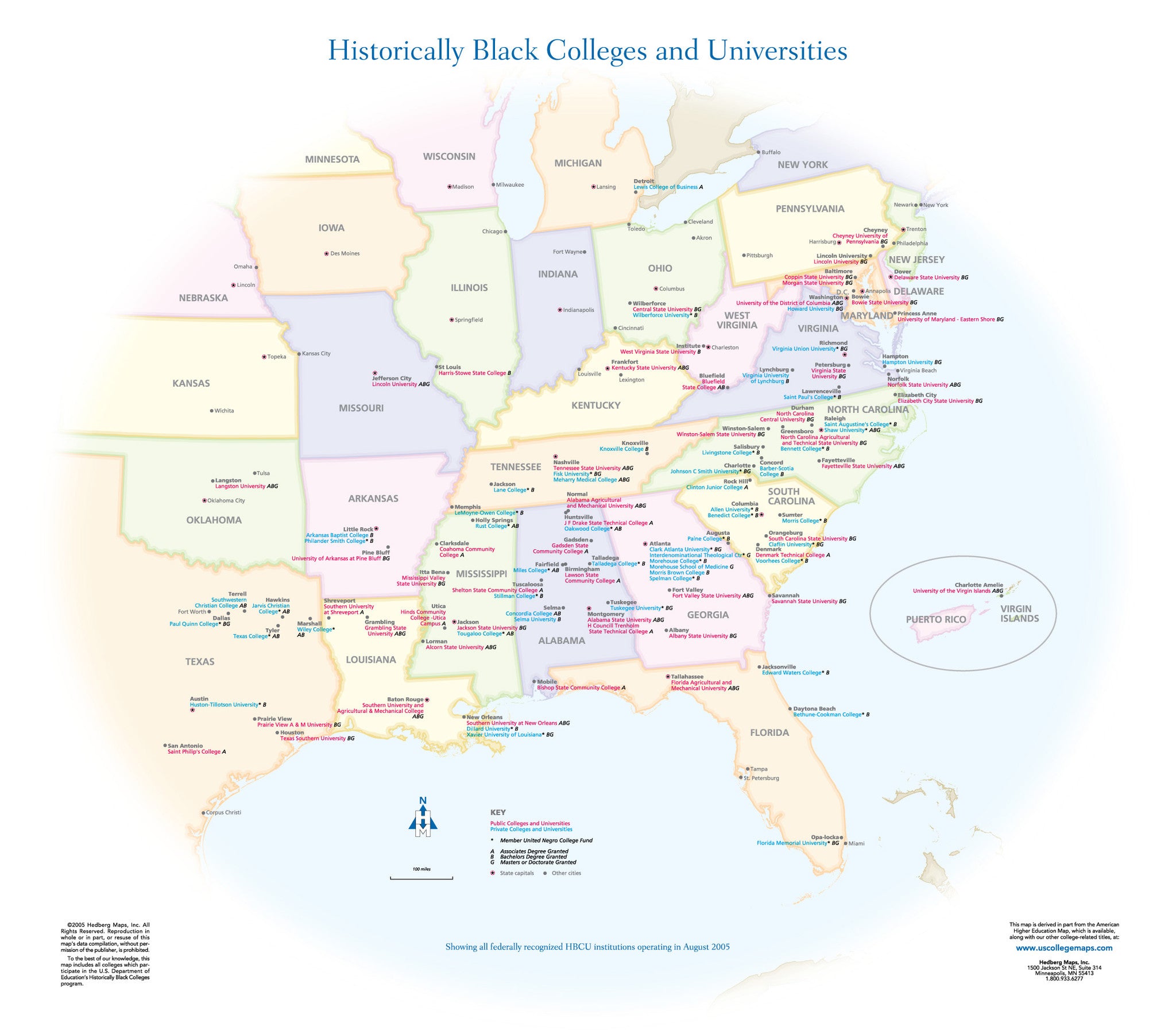 Map Of Hbcu Colleges Historically Black Colleges And Universities – Hedberg Maps