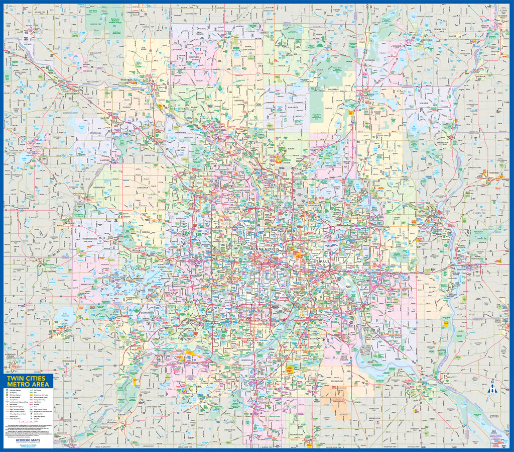 printable twin cities metro map Twin Cities Maps Hedberg Maps printable twin cities metro map