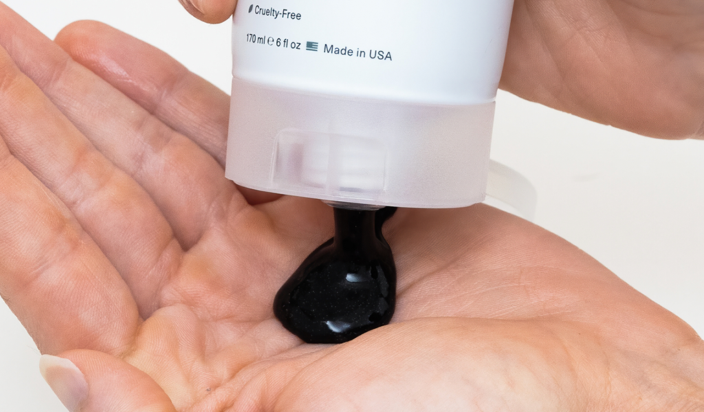 men's glycolic acid face wash with charcoal