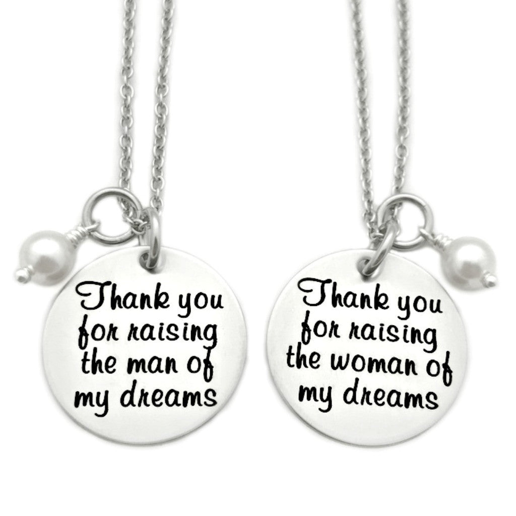 thank you for raising the man of my dreams necklace