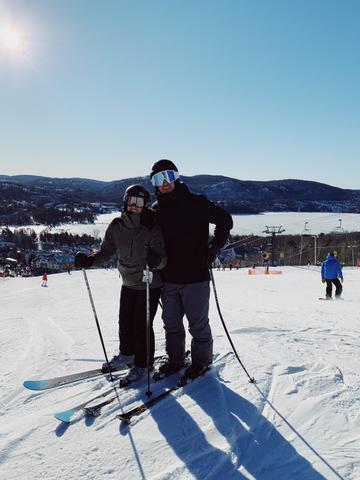 Lovers on the ski hills of Mont-Tremblant