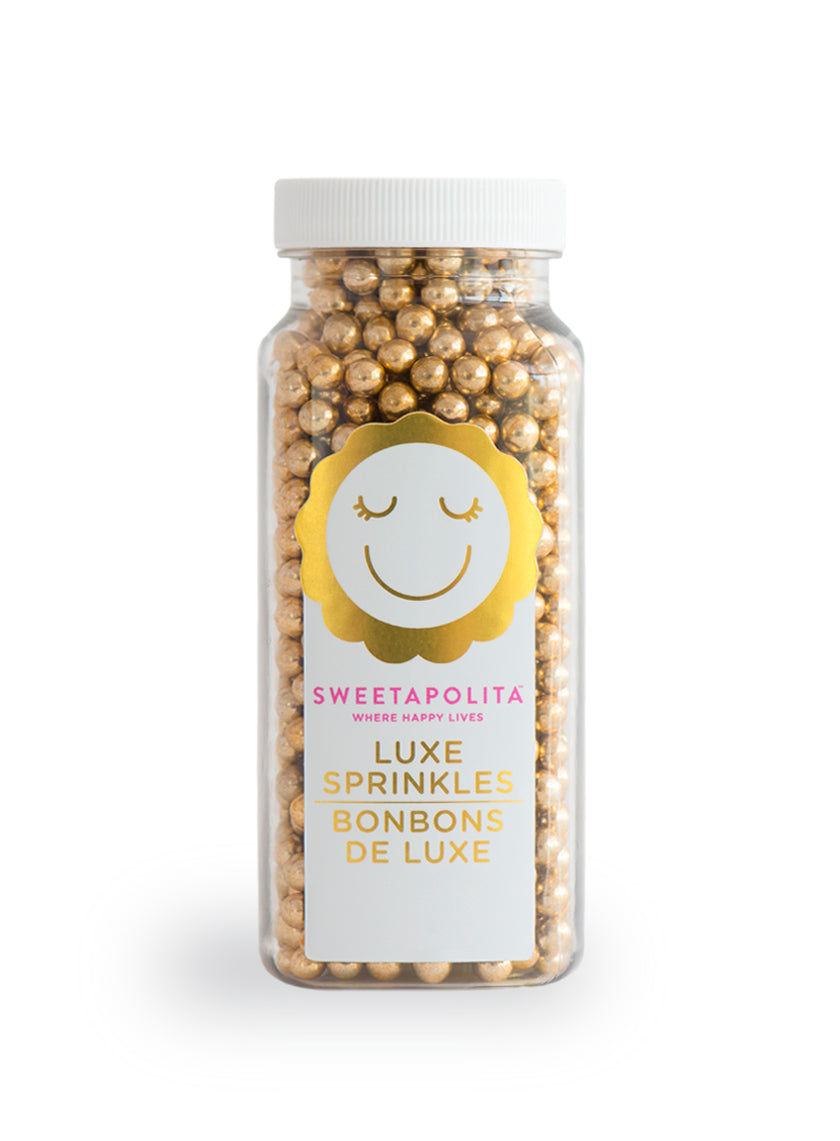 Metallic Gold Rods Edible Sprinkles | Krazy Sprinkles | Bakell 1 lb