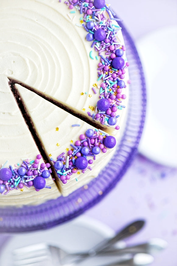 Purple Velvet Cake via Sweetapolita