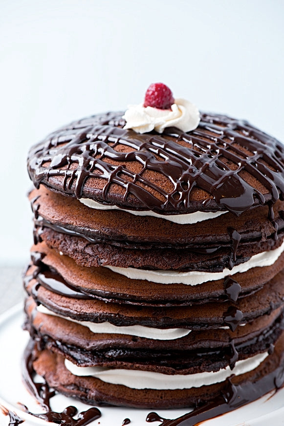 "Real Sweet" Black-and-White Pancake Cake from Sweetapolita