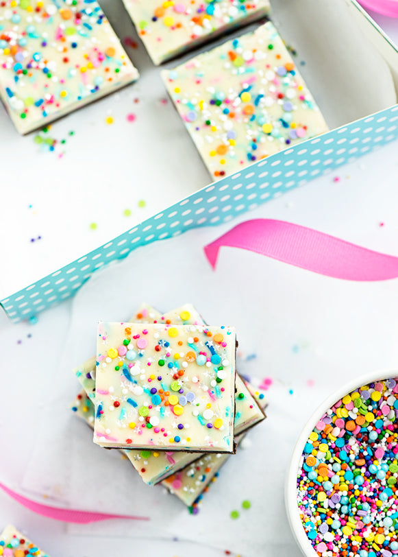 Birthday Cake Fudge via Sweetapolita