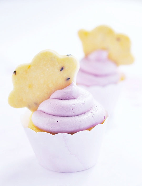 Lavender & Lemon Cupcakes via Sweetapolita