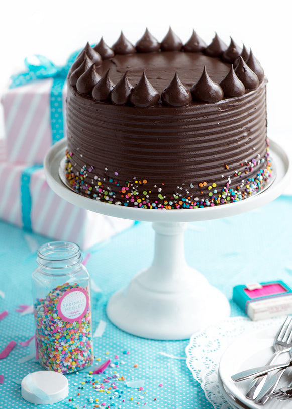 Dark & Dreamy Chocolate Fudge Layer Cake via Sweetapolita