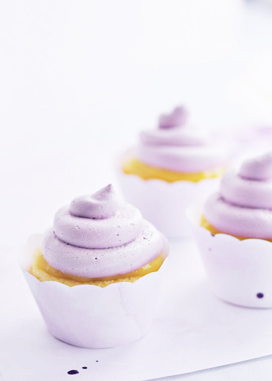 Lavender & Lemon Cupcakes via Sweetapolita