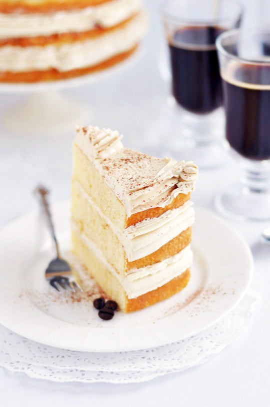 Vanilla Bean Latte Layer Cake via Sweetapolita