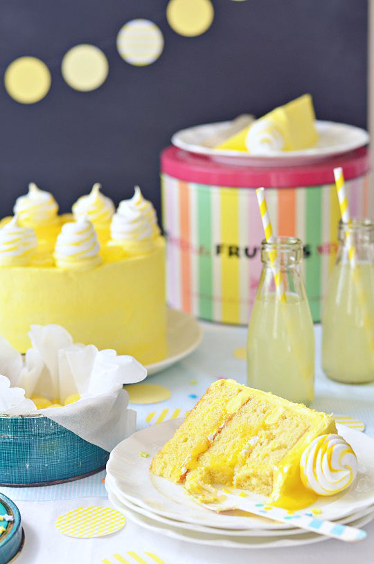 Lemon Meringue Delight Cake via Sweetapolita