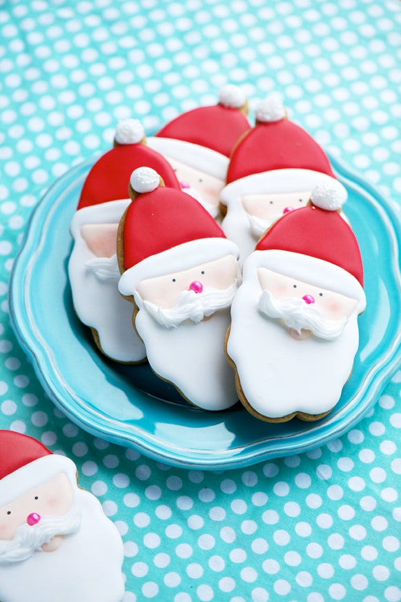 Gilded Reindeer & Santa Cookies via Sweetapolita