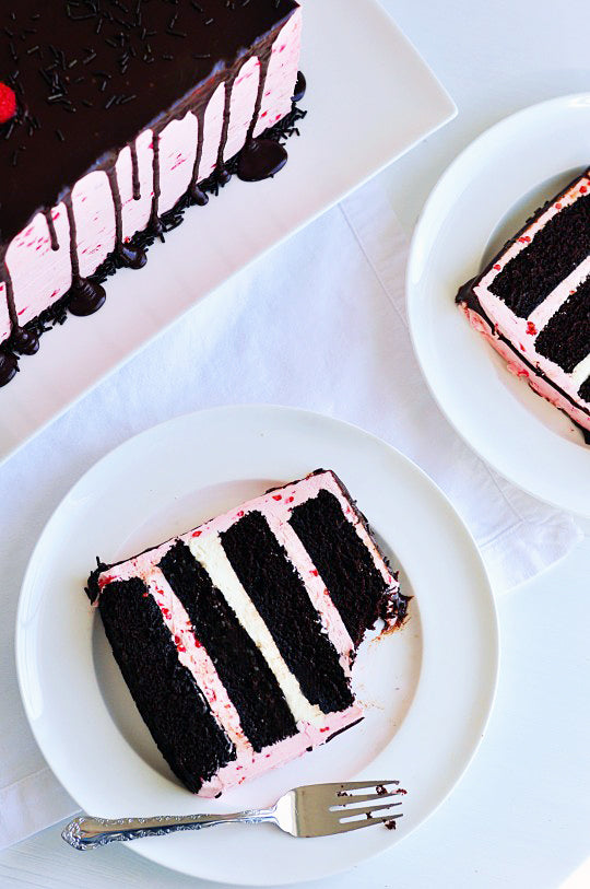 Chocolate Raspberry Cake via Sweetapolita