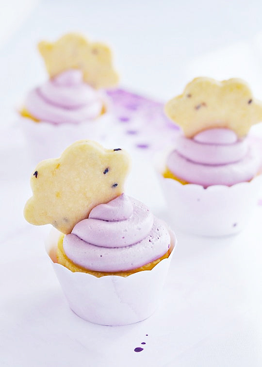 Lavender & Lemon Cupcakes via Sweetapolita