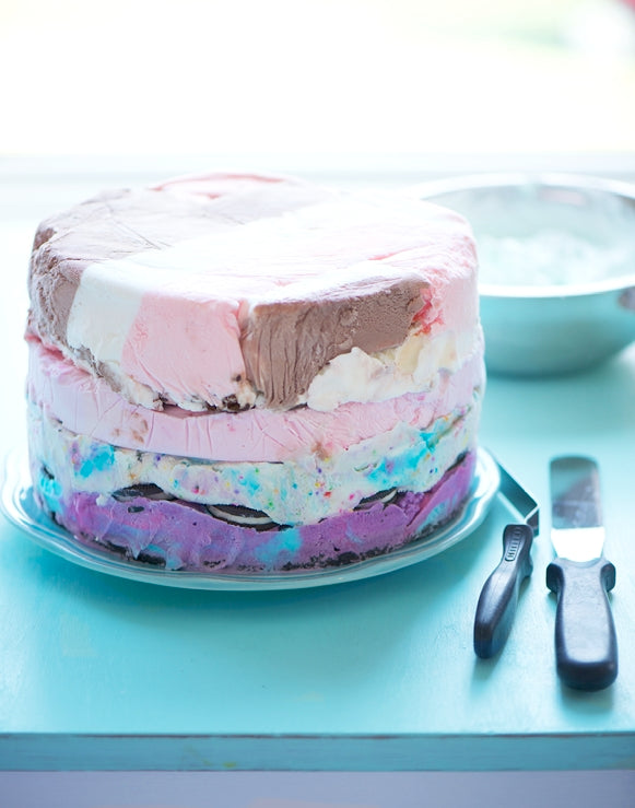 Birthday Party Ice Cream Cake via Sweetapolita