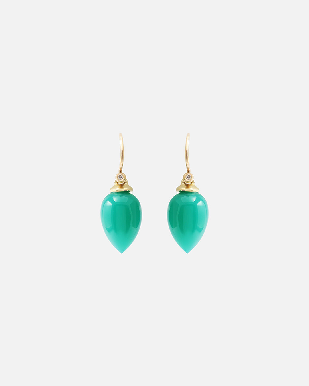 Green Onyx / Drop Earrings