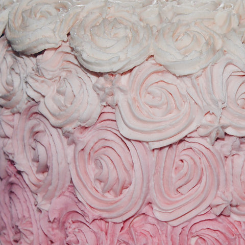 Blush Pink Rose Wedding Cake Ombre Jane Summers Blog