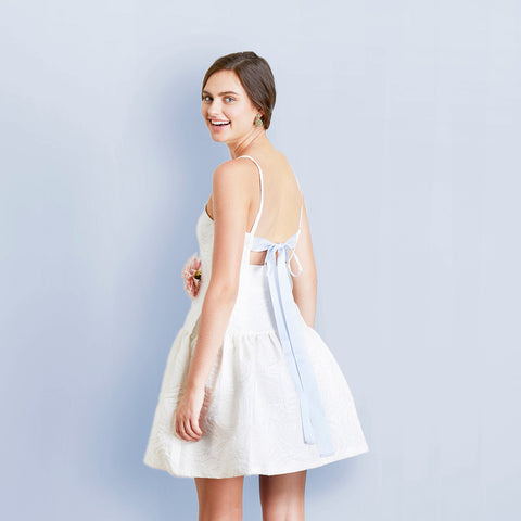 Isabella Backless Little White Dress And Chic Bridal Shower Dress
