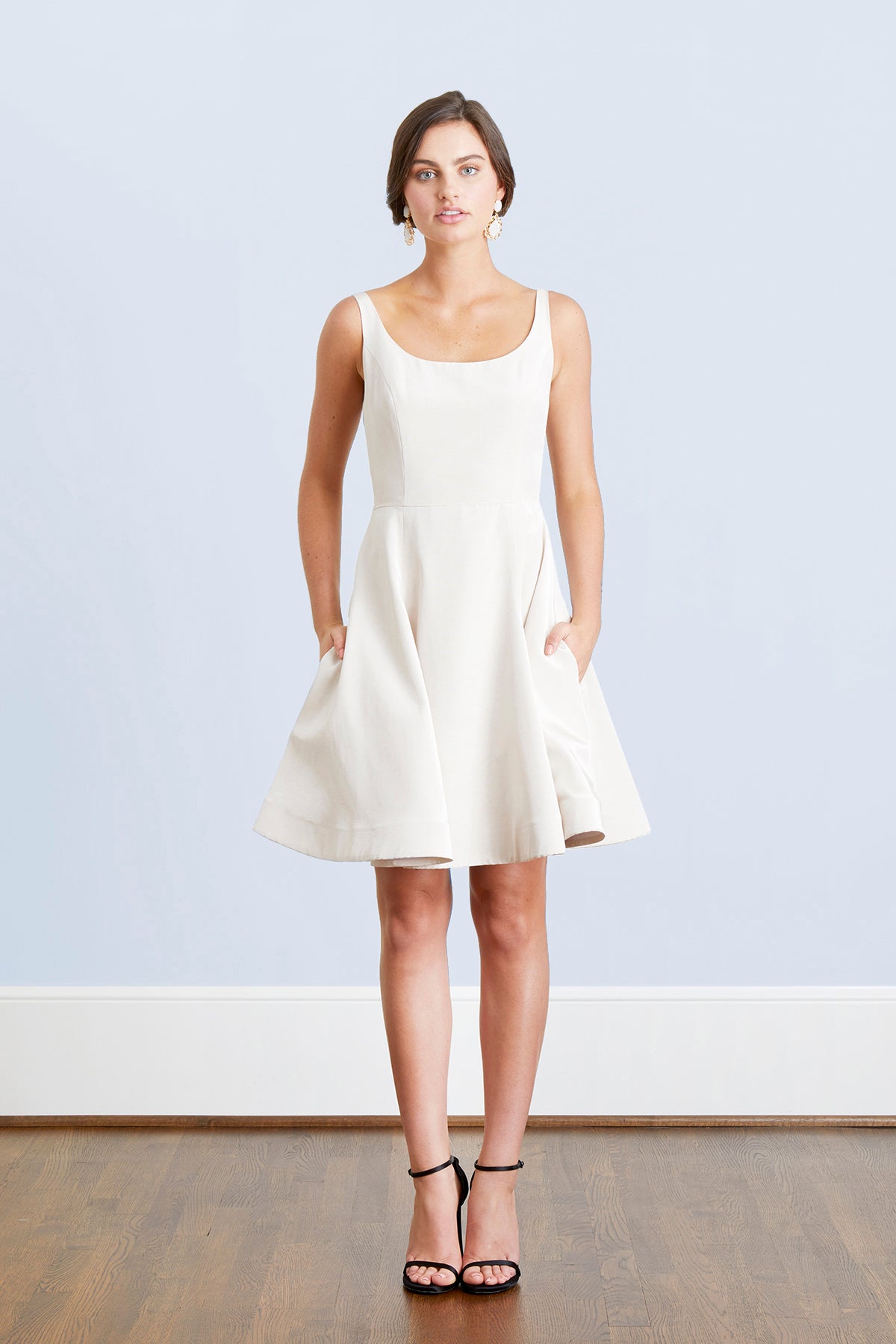 short white reception dresses