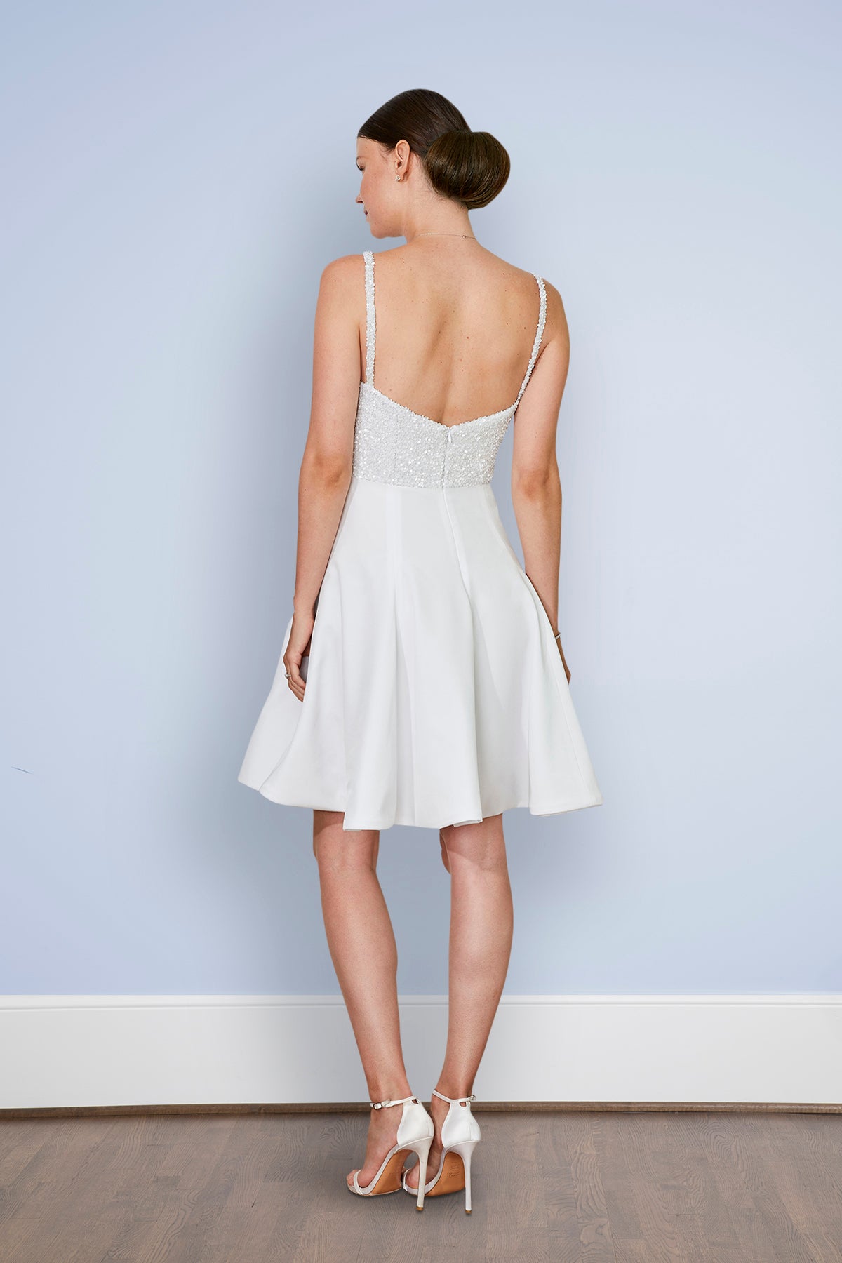 short white sparkly dress
