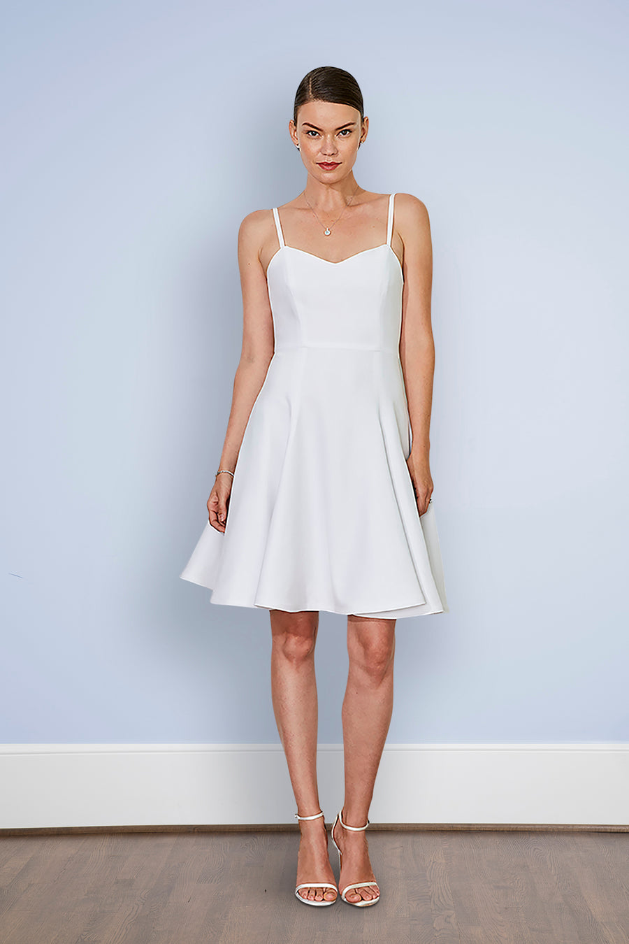 Jacqueline Strapless Little White Rehearsal and Casual Wedding Dress - Jane  Summers