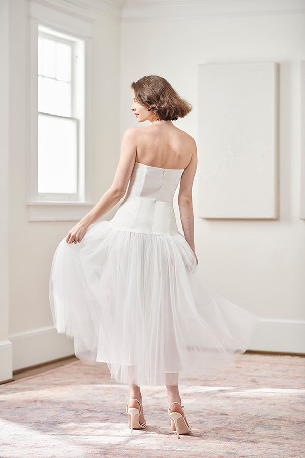 SIMPLE & CHIC SHORT WHITE CIVIL CEREMONY & COURTHOUSE WEDDING DRESSES ...