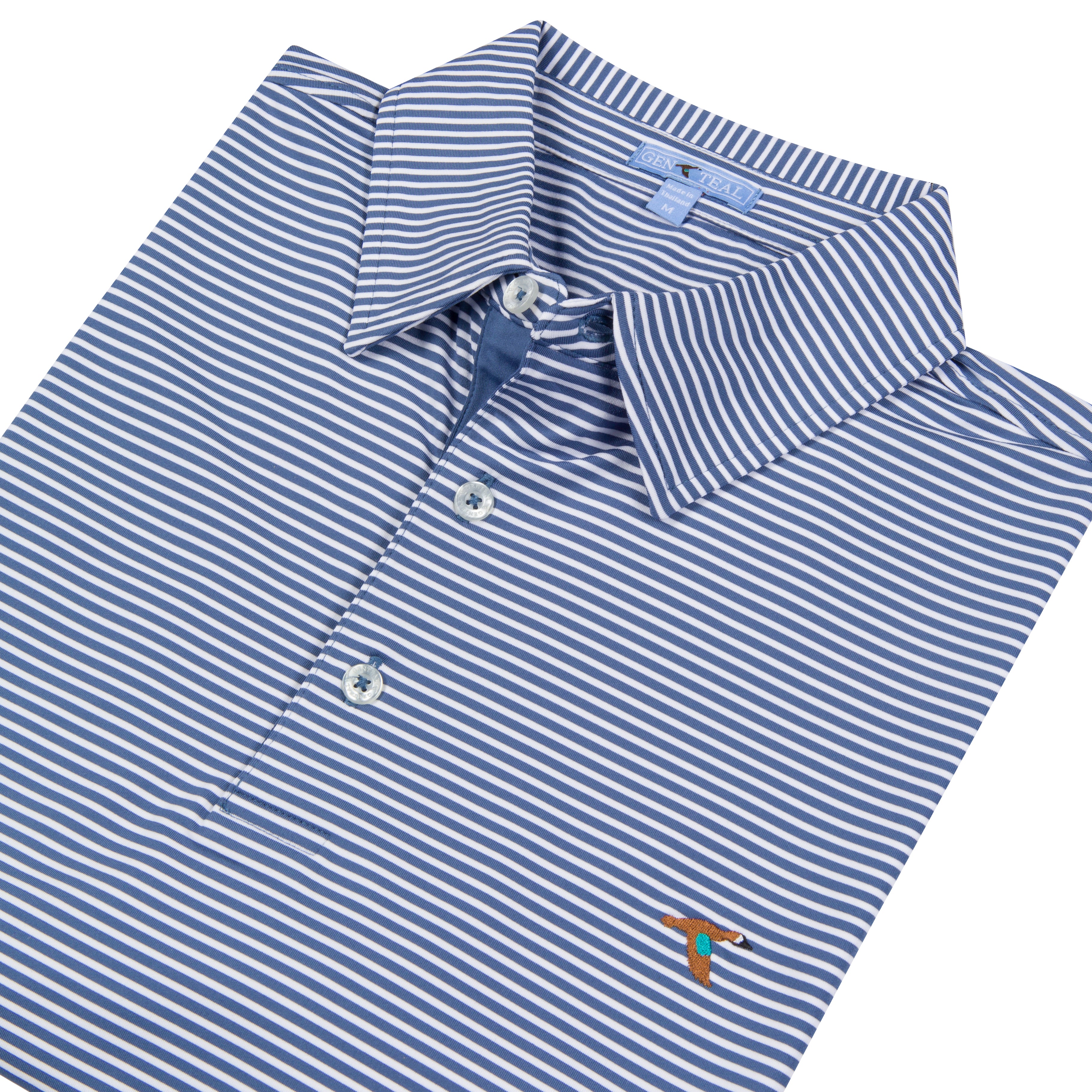 Aerial Clubhouse Stripe Performance Polo