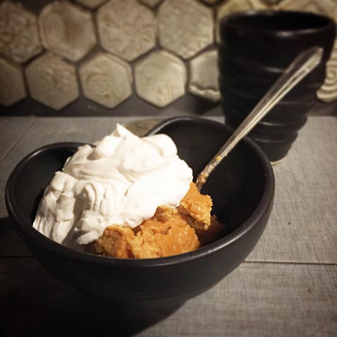 Pumpkin Custard in Noodle Bowl