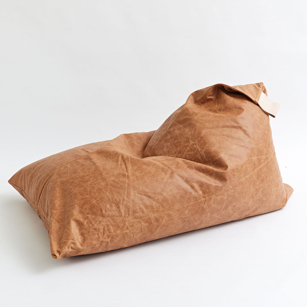 Bean Bag - Tan Leather