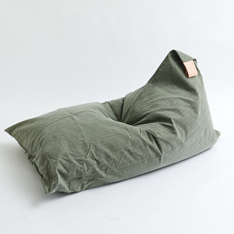 Indoor Or Outdoor Bean Bag - Nomad Green - Water Resistant Canvas – Koskela