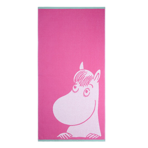 Snorkmaiden bath towel pink 70 x 140 cm by Finlayson • App Proxy Testing