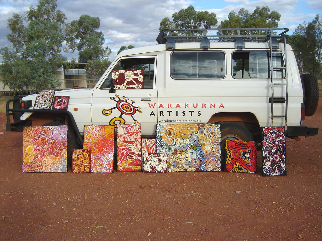 Peintures du centre d'art aborigène Warakurna