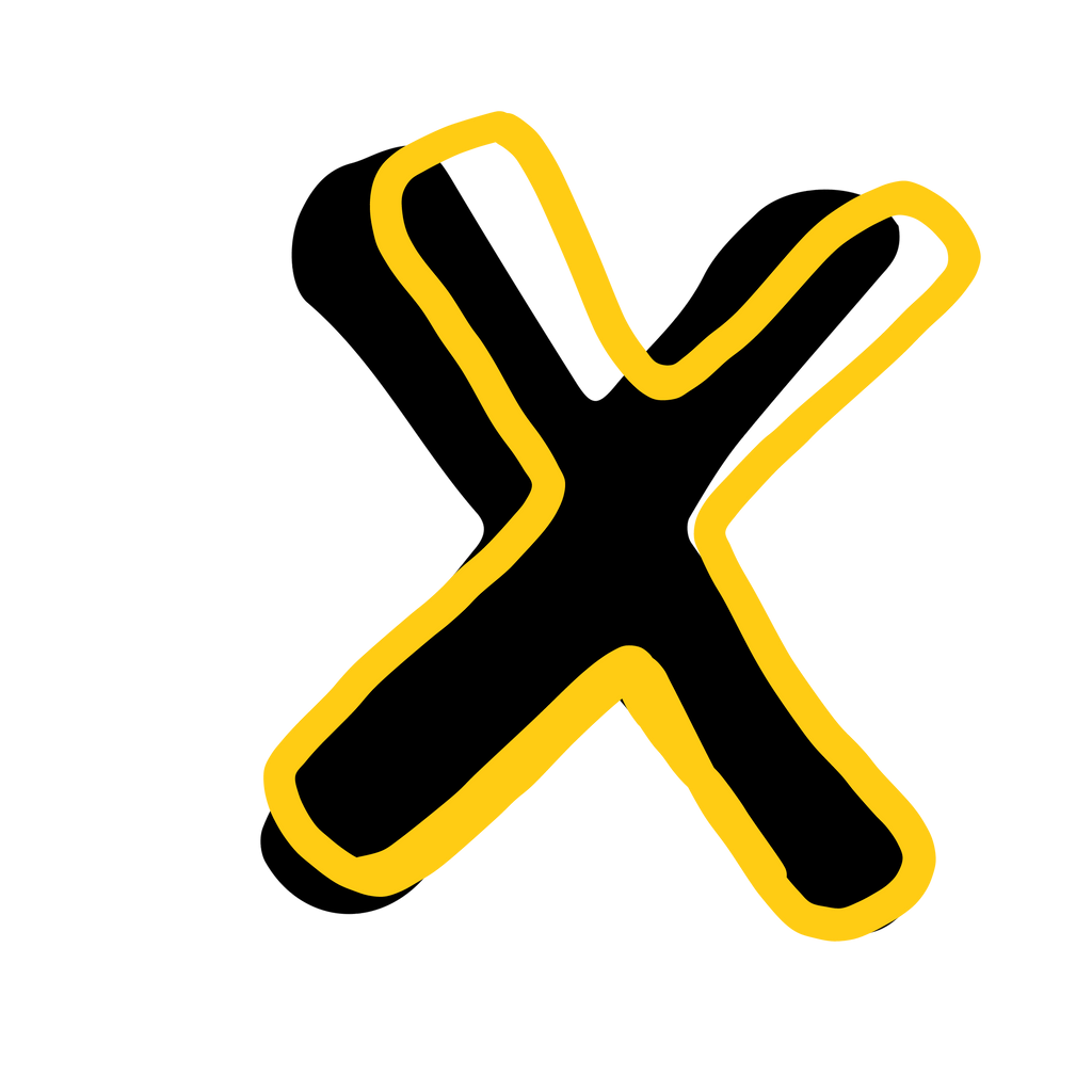 X Symbole de l'art aborigène
