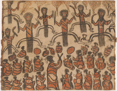 Beispielkunstwerk des Aborigine-Künstlers William Barak