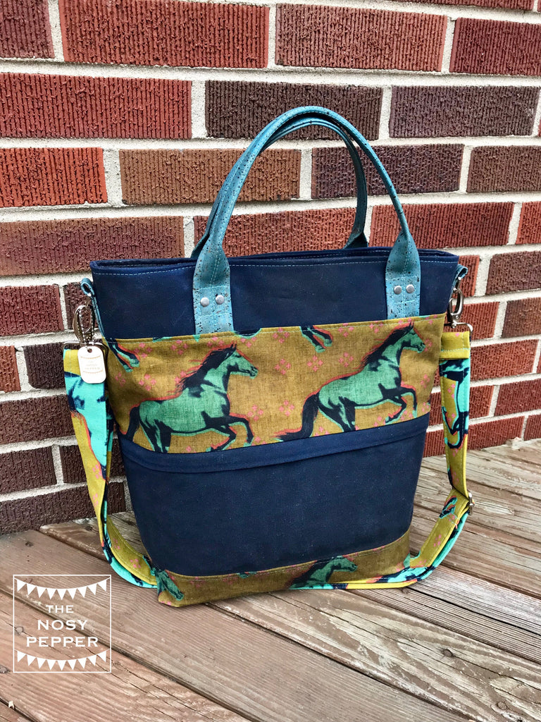 The Waterlily Waxed Canvas Tote - PDF Sewing pattern – Blue Calla Patterns