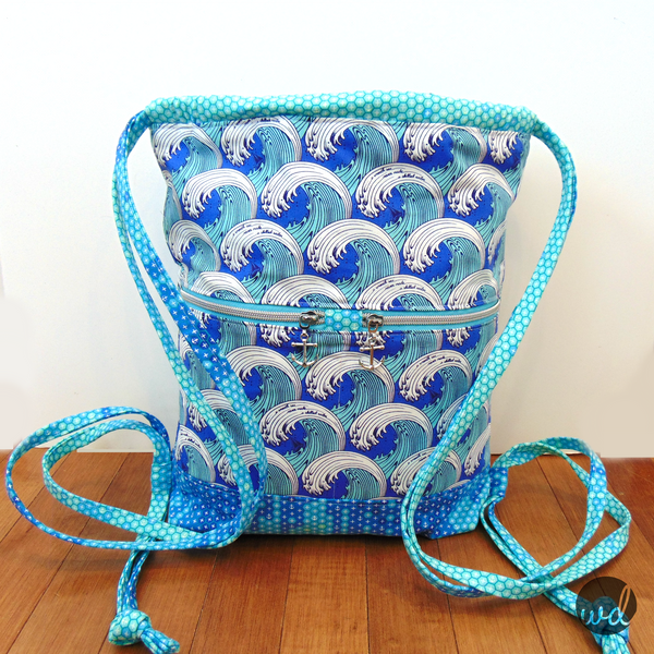 The Begonia Drawstring Backpack - PDF Sewing Pattern – Blue Calla Patterns