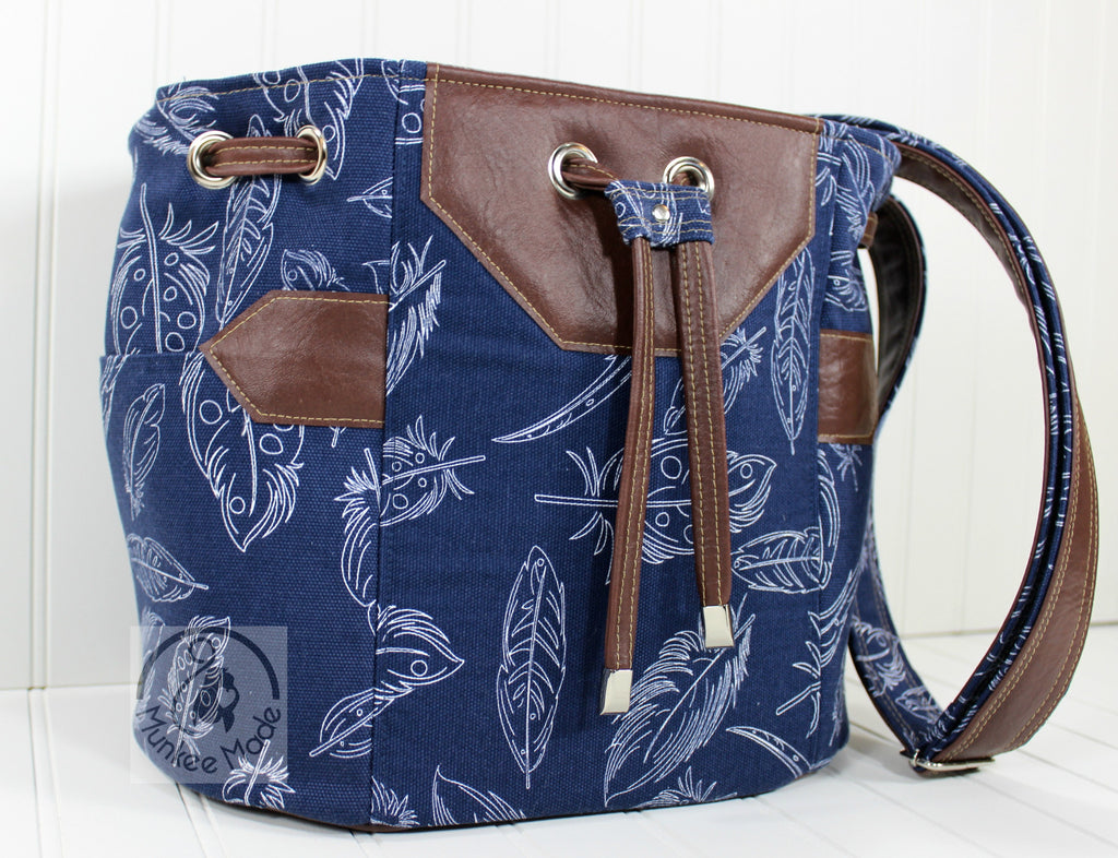 The Dahlia Drawstring Bucket Bag - PDF Sewing Pattern – Blue Calla Patterns