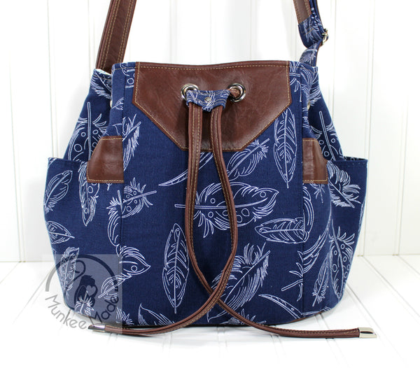 The Dahlia Drawstring Bucket Bag - PDF Sewing Pattern – Blue Calla Patterns