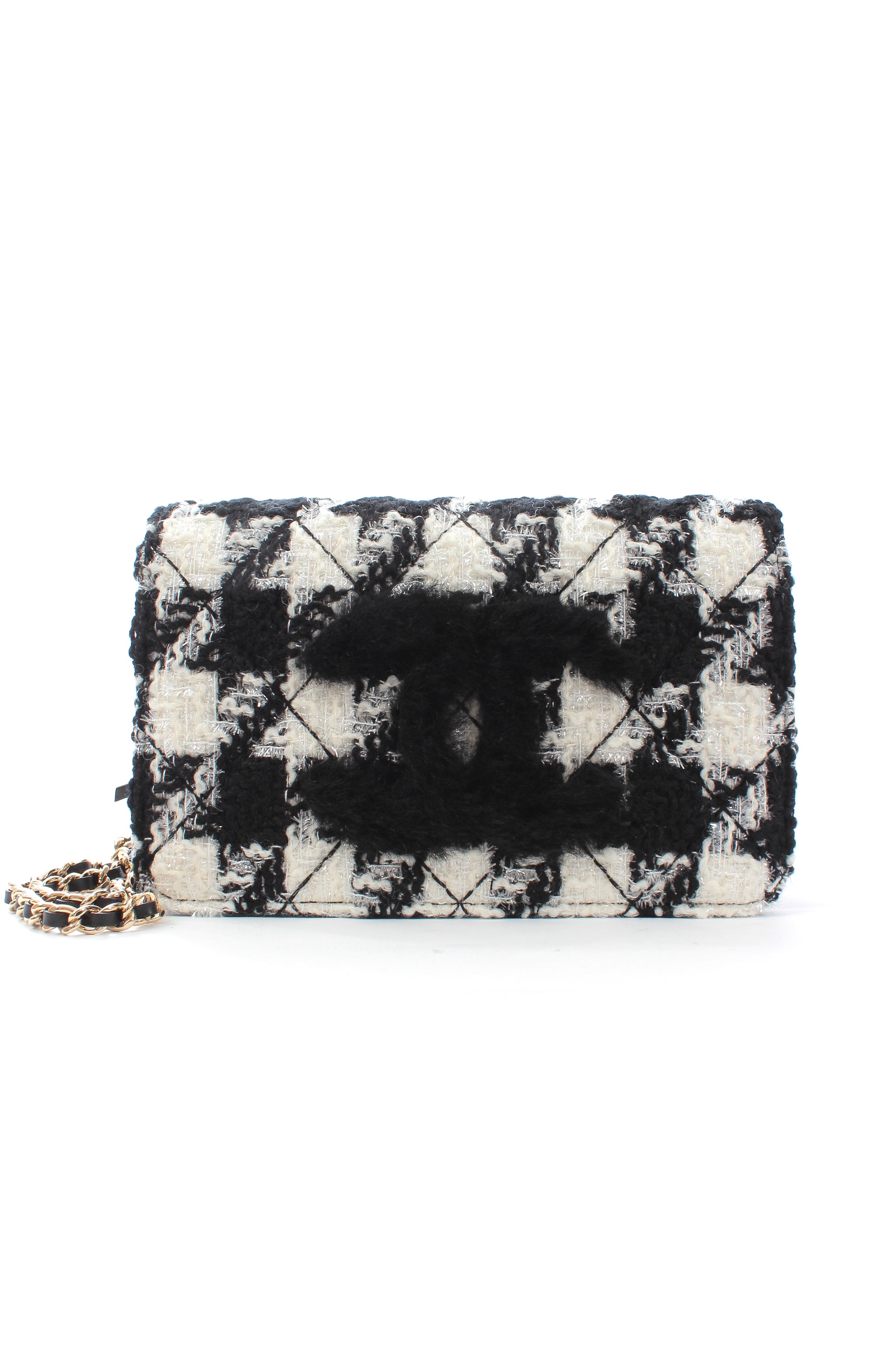 Chanel Houndstooth Tweed Double Flap Bag at 1stDibs  houndstooth chanel bag  chanel houndstooth tweed bag chanel houndstooth bag