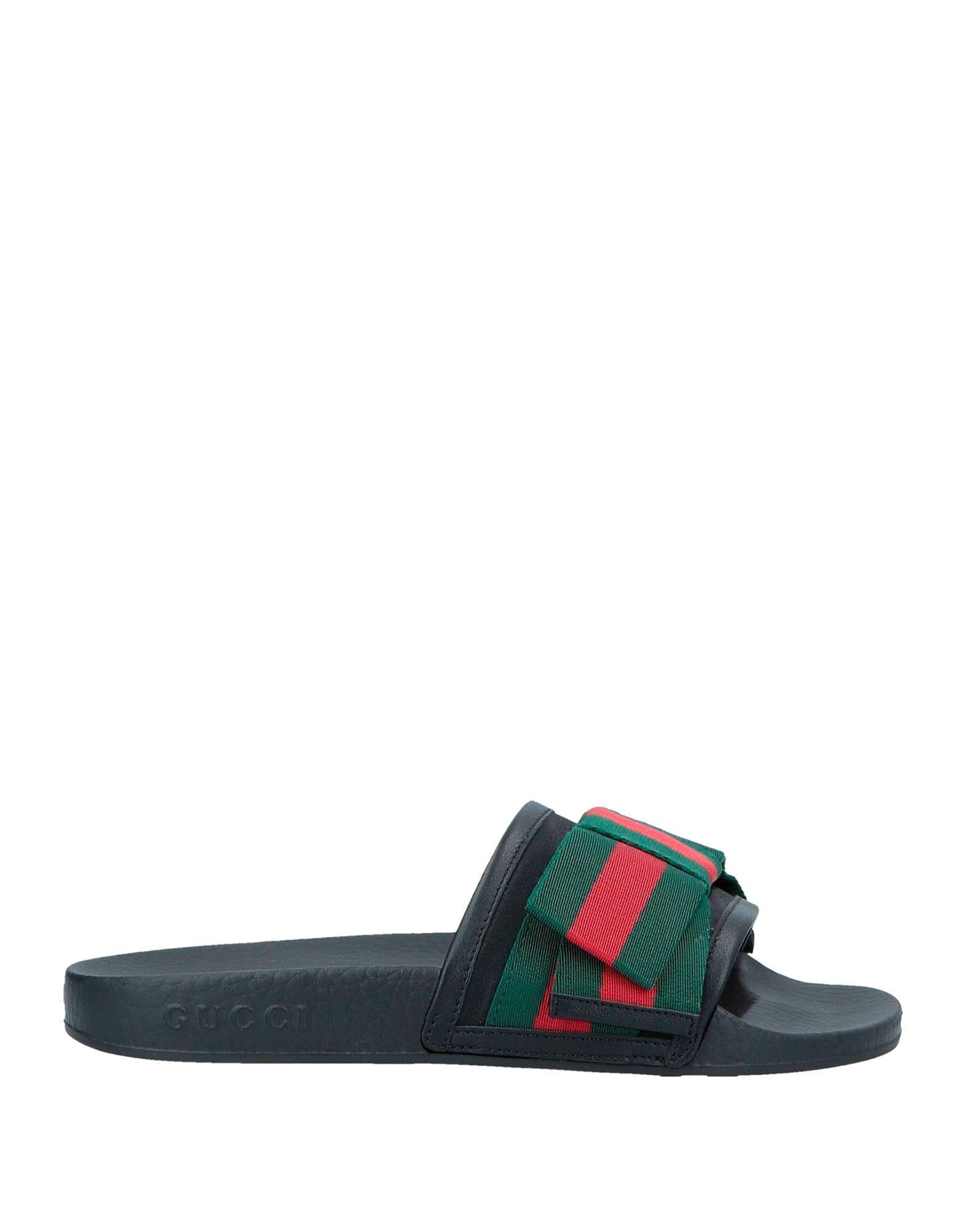 Gucci Pursuit Web Bow Slide Sandals - Closet Upgrade