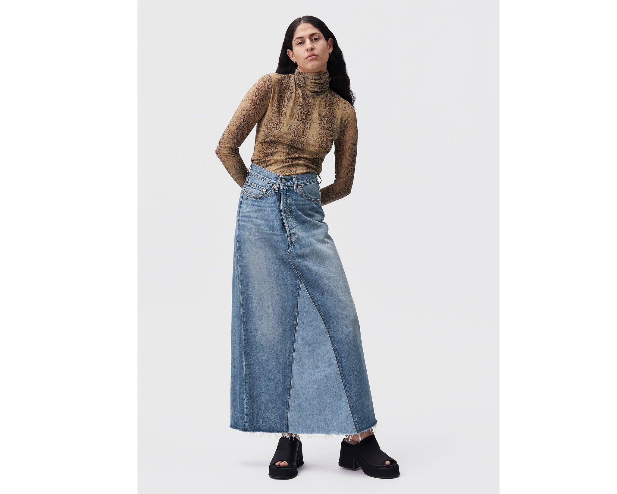 Ganni x Levi's Deconstructed Denim Skirt - Closet Upgrade