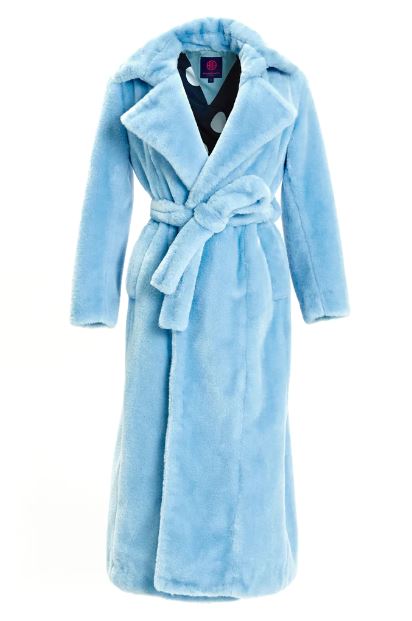 Genevieve Trench in Light Blue – Maison De Mode