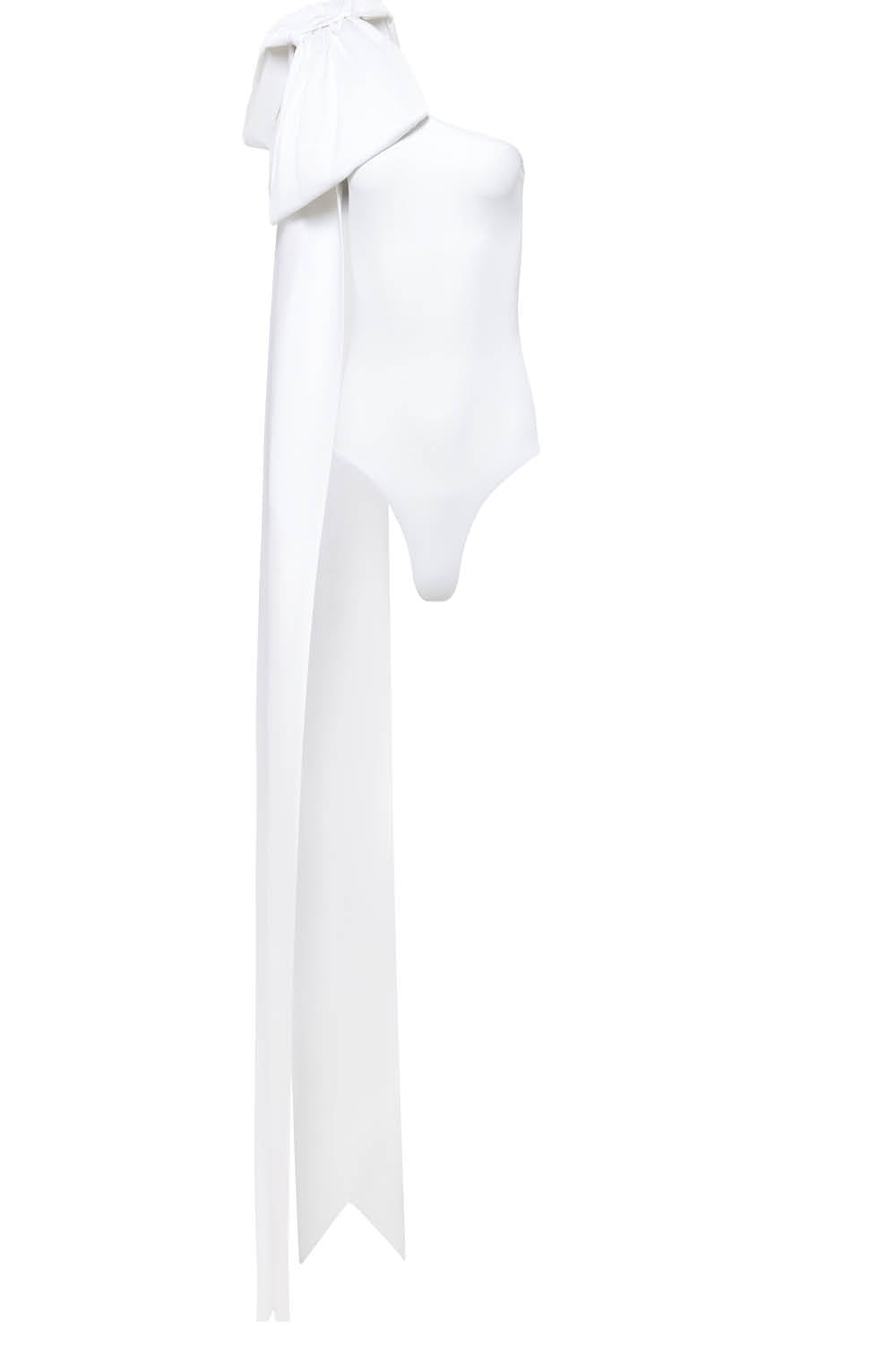 Milly Swimsuit in White with White Bow – Maison De Mode