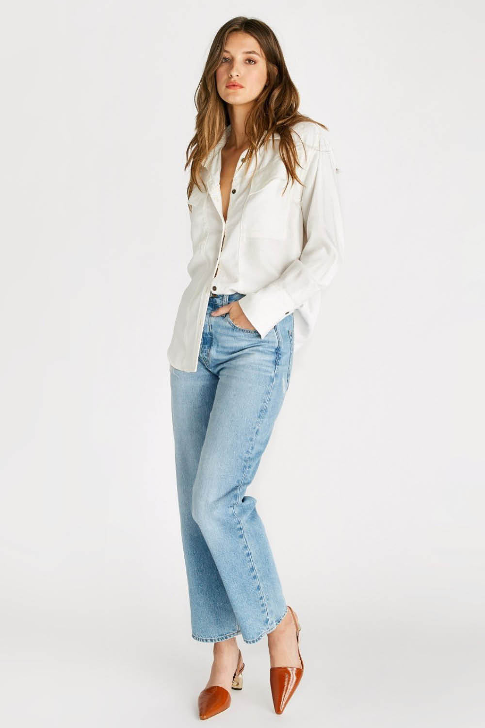 Tyler High Rise Vintage Straight Jean in Mystic Canyon